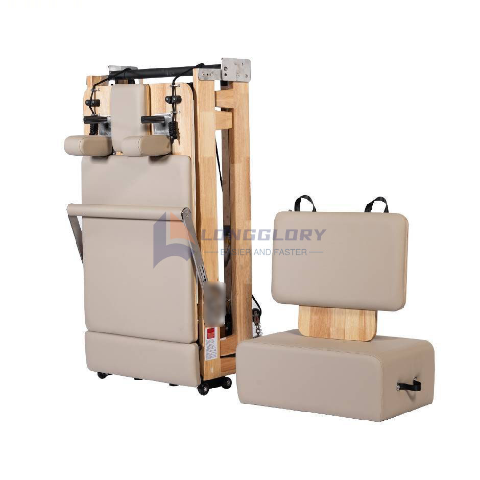 Sammenleggbar eik Pilates Reformer