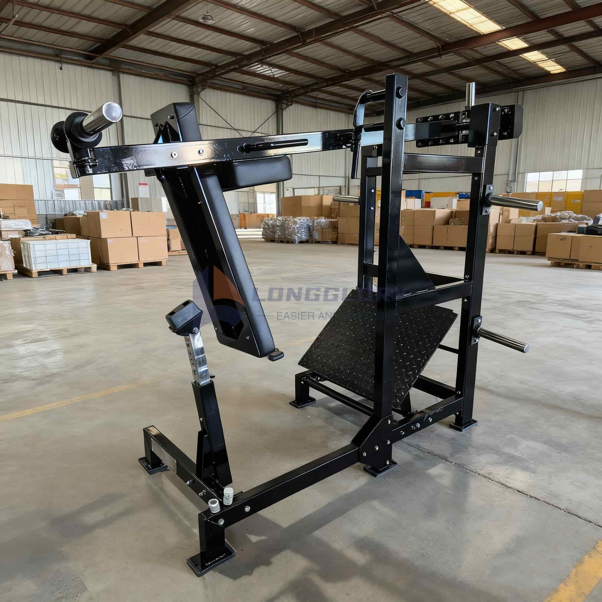 Platebelastet Pendel Squat Machine